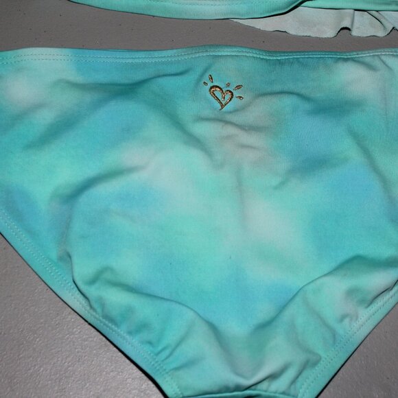 Blue 2 Pcs Justice Tankini Swimsuit Size 14 - Picture 8 of 11